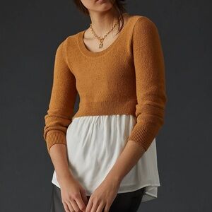 By Anthropologie Layered Sweater